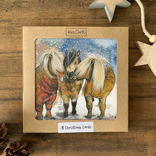 Alex Clark - Kerstkaartenbox - Pony's