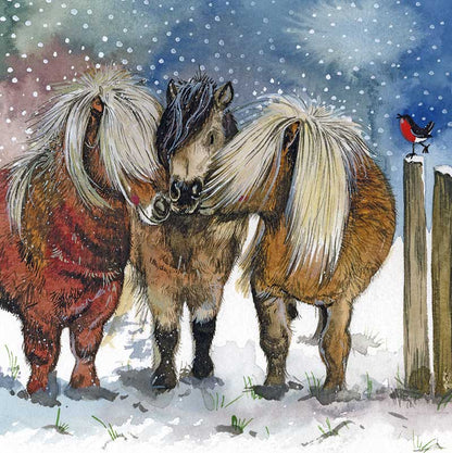 Alex Clark - Christmas Card Box - Ponies 