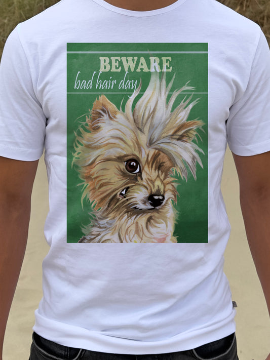 T-Shirt „Vorsicht“ – Hund