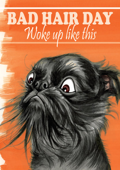 T-shirt "Bad Hair Day" - Hond