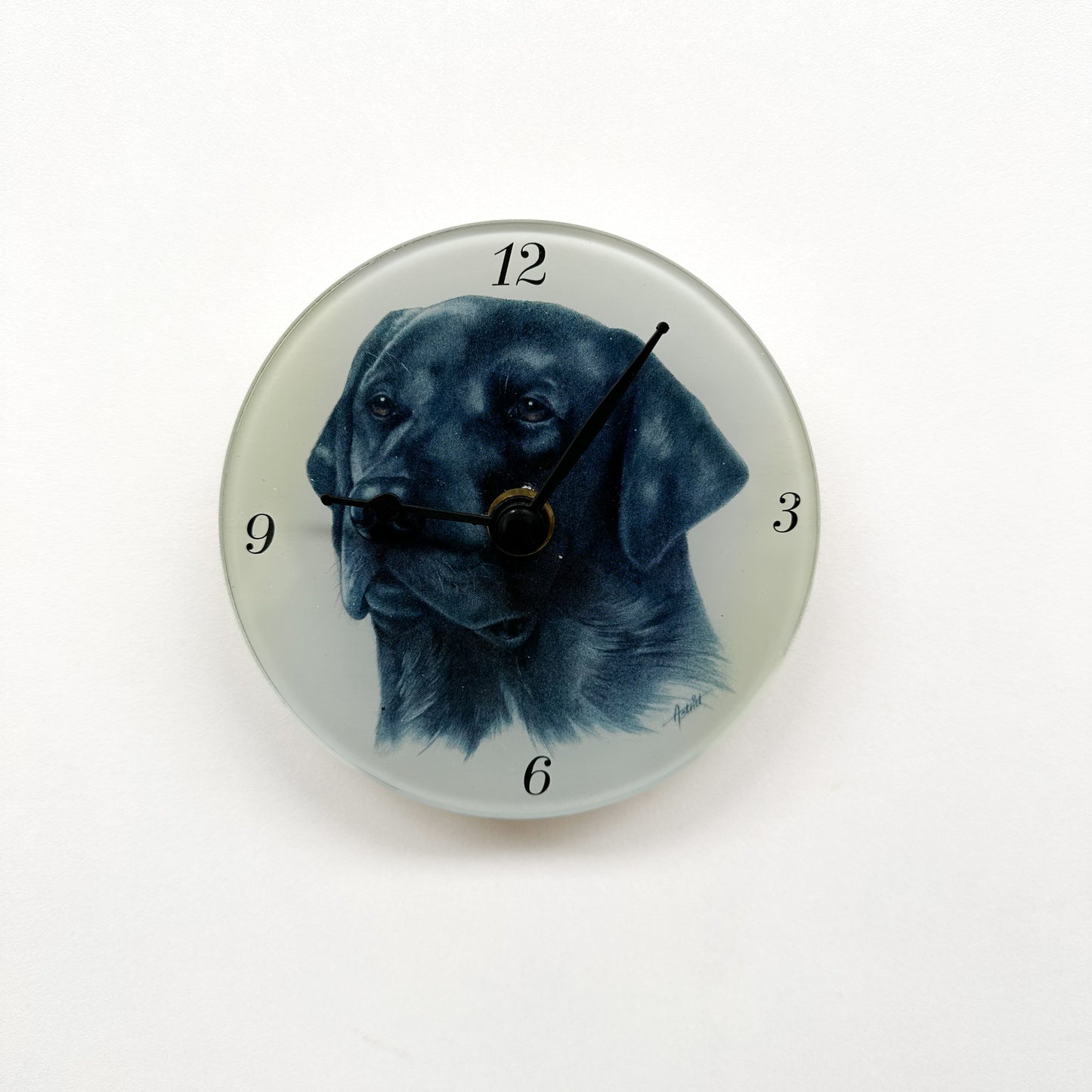Clock Black Labrador