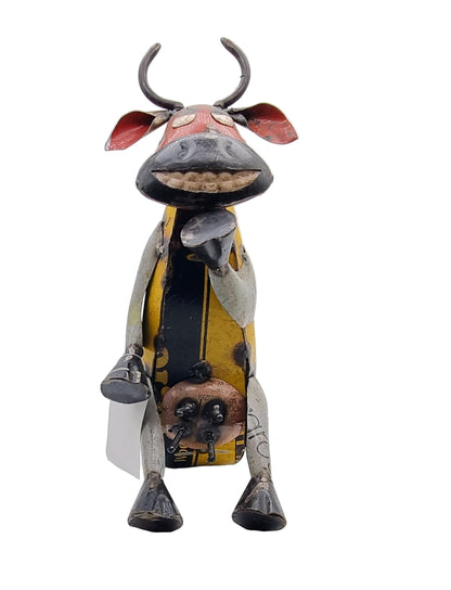 Koe in blik - metalen/blikken beeld - FAIRETRADE