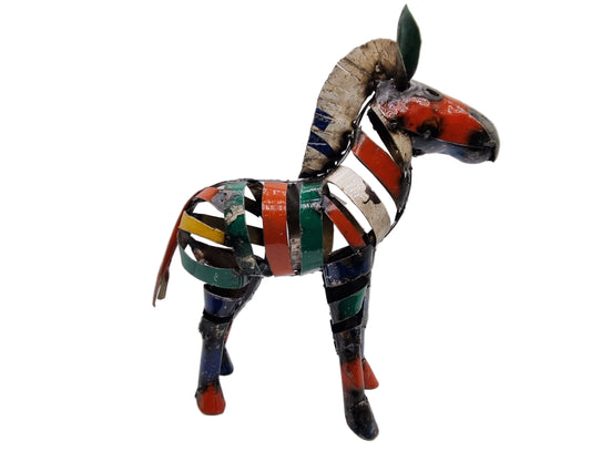 Metalen beeld van Zebra (of paard)