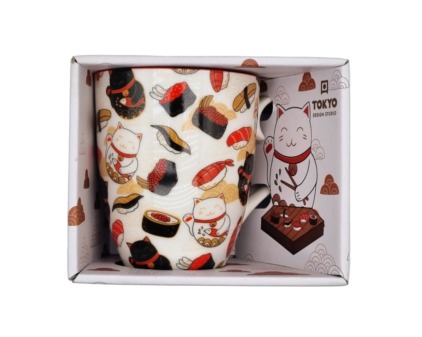 Keramikbecher – japanischer Stil – Dekor 10