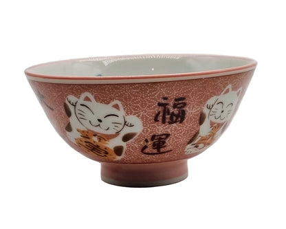 Keramische schaal - Japanse stijl - set van 4 schaaltjes - Katjes