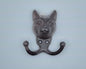 Gietijzeren kapstokhanger - kat