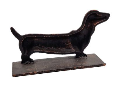 Gietijzeren deurstopper van de Teckel / Dachshund
