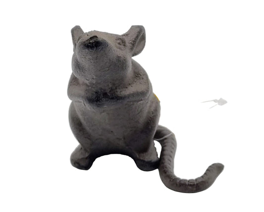 Gietijzeren beeldje van muis