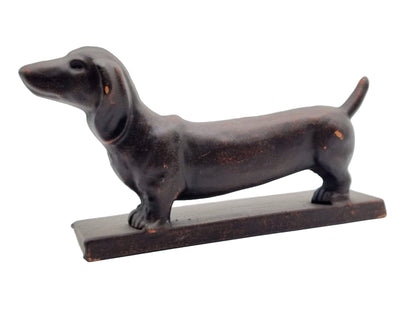 Gietijzeren deurstopper van de Teckel / Dachshund