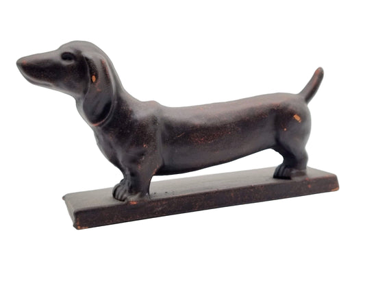Gietijzeren deurstopper van de Teckel / Dachshund