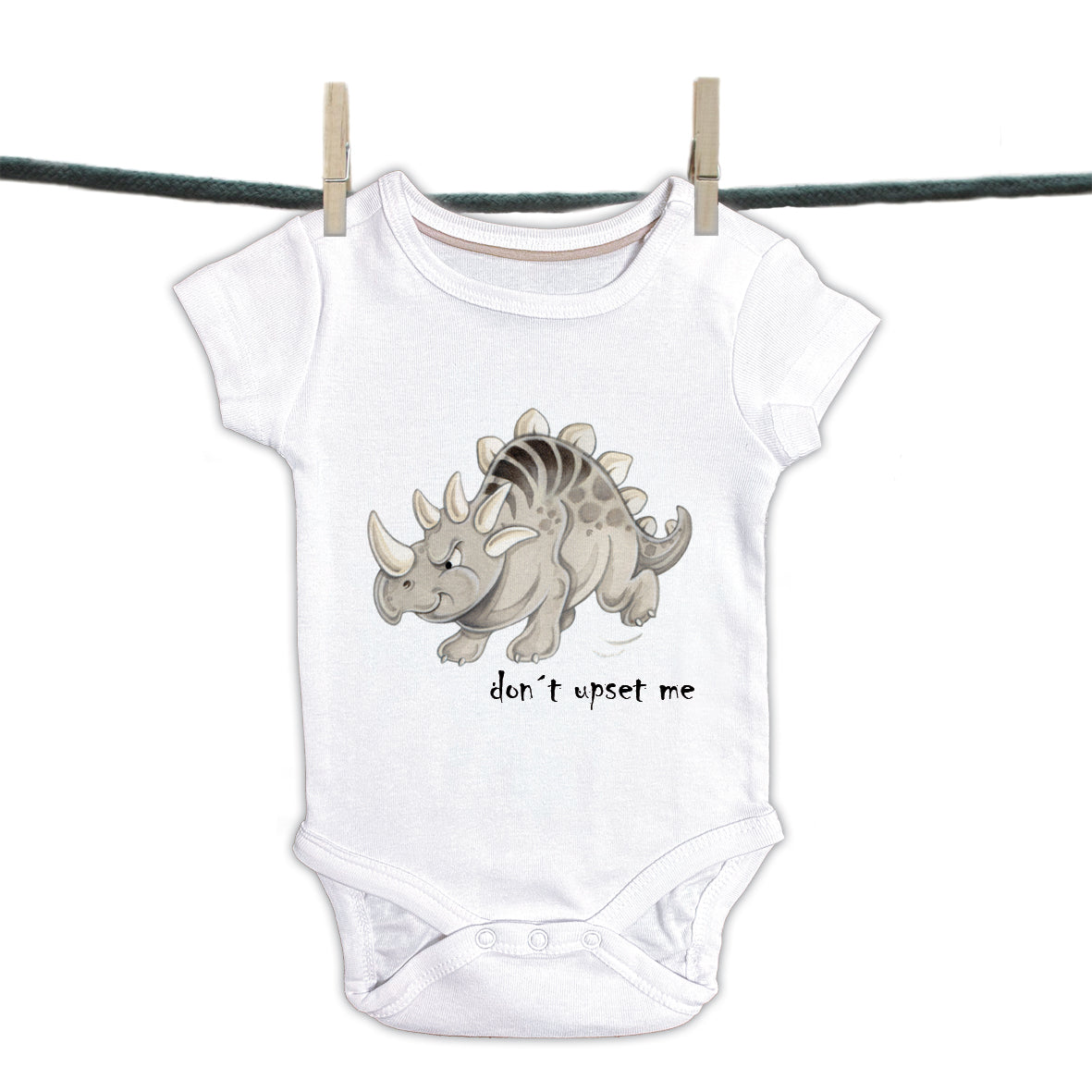 Babyromper  Dino - "Don't upset me"