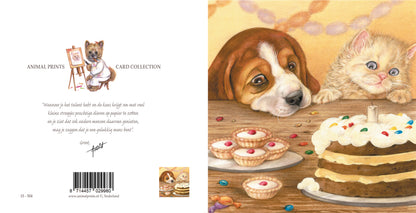 Quadratische Karte - Beagle und Perser