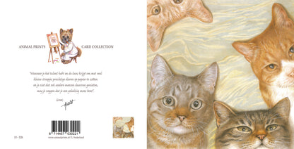 Square card - Cat collage