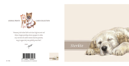 Quadratische Karte - Beileidskarte Hund