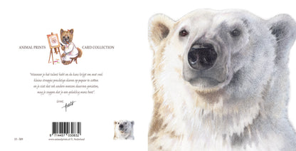 Quadratische Karte - Eisbär, Selbstporträt