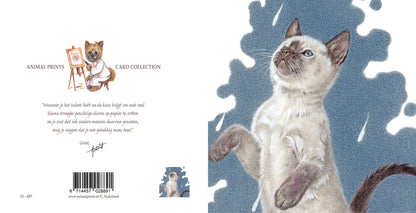 Quadratische Karte - It's Raining Cat's - Ragdoll