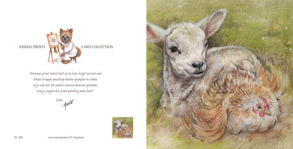Vierkante kaart - Zo was het ooit bedoeld. (Schaap, Kip)