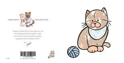 Vierkante kaart - Patchwork Kat