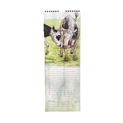 Birthday Calendar Cow