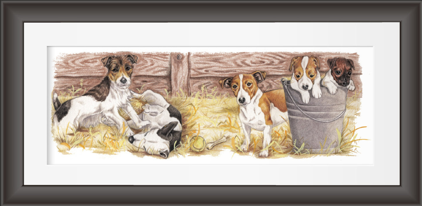 Reproduktion "Jack-Russell-Terrier-Collage".
