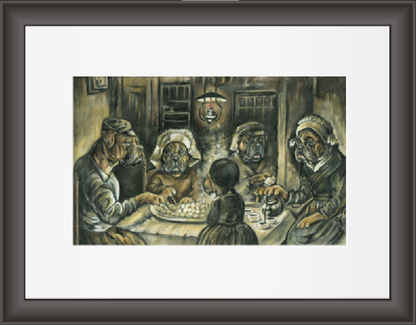 Reproduktion "Kartoffelfresser".