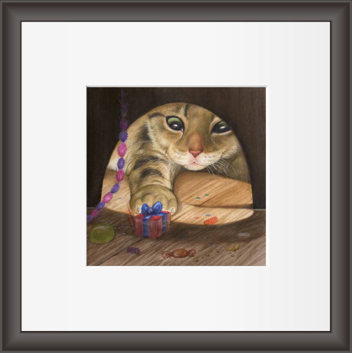 Reproduktion "Katze für Mauseloch"