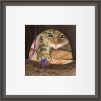 Reproduktion "Katze für Mauseloch"