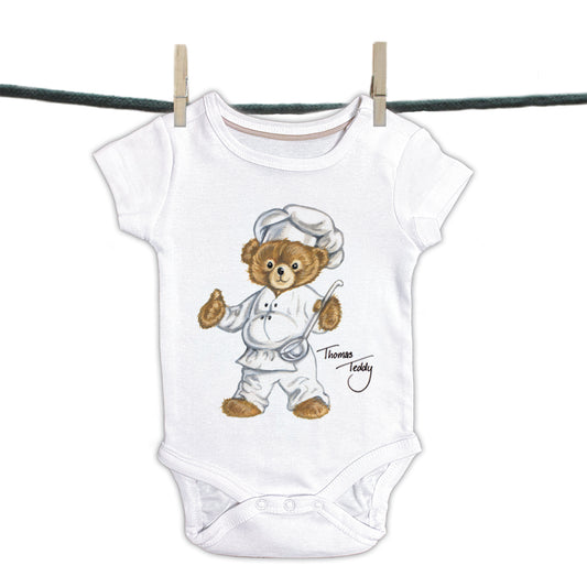Babyromper Thomas Teddy collectie - Beer als Kok