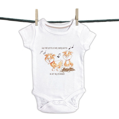 Babyromper  Kinderliedjes - "Zag 2 Geiten,,....."